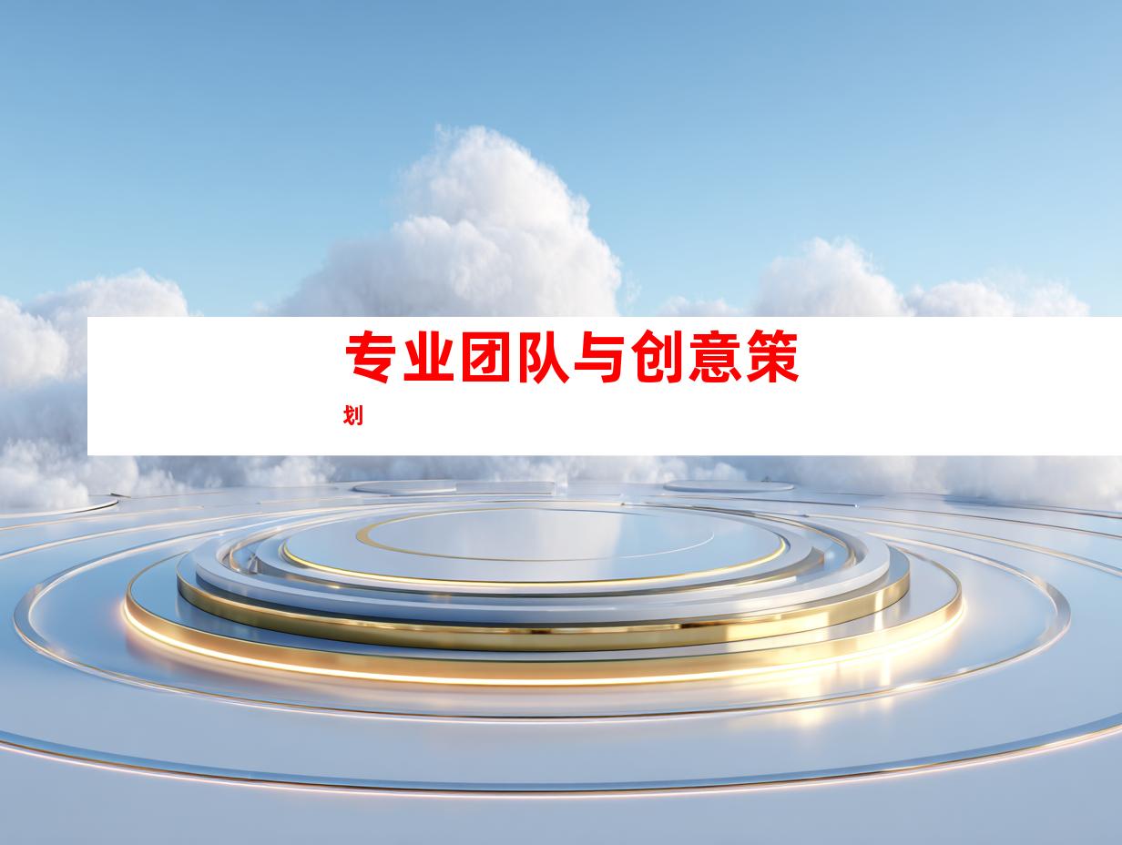 专业团队与创意策划