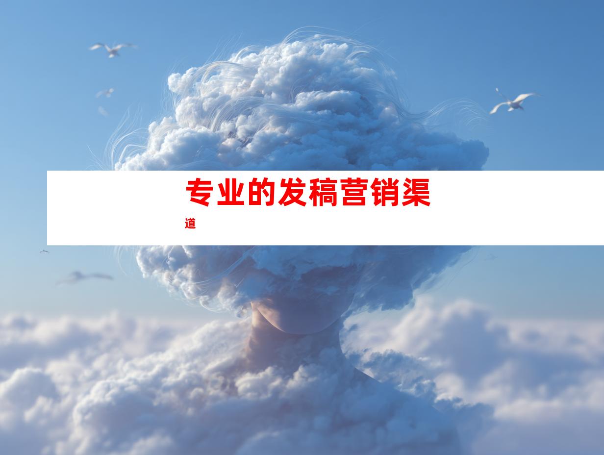 专业的发稿营销渠道