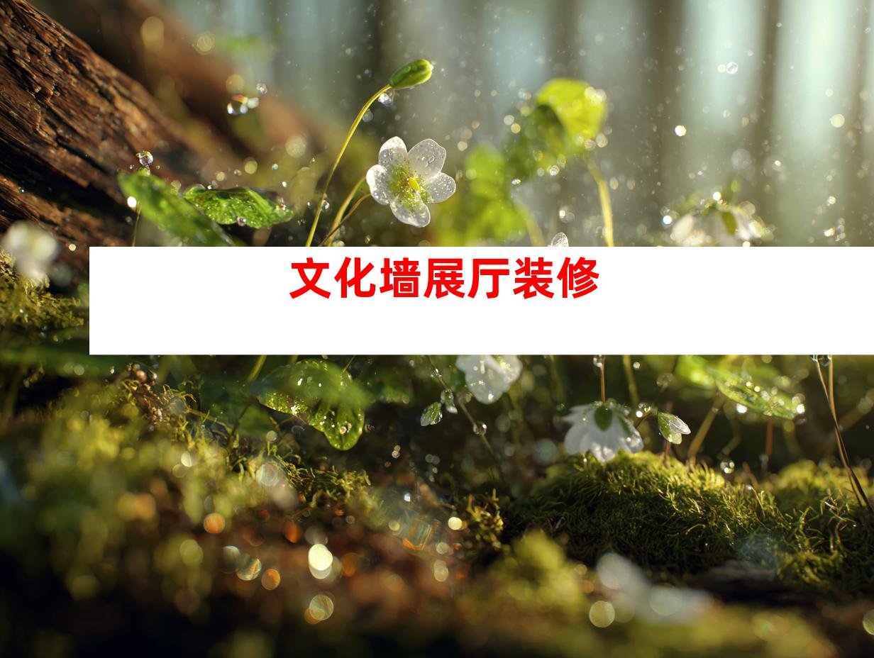 文化墙展厅装修