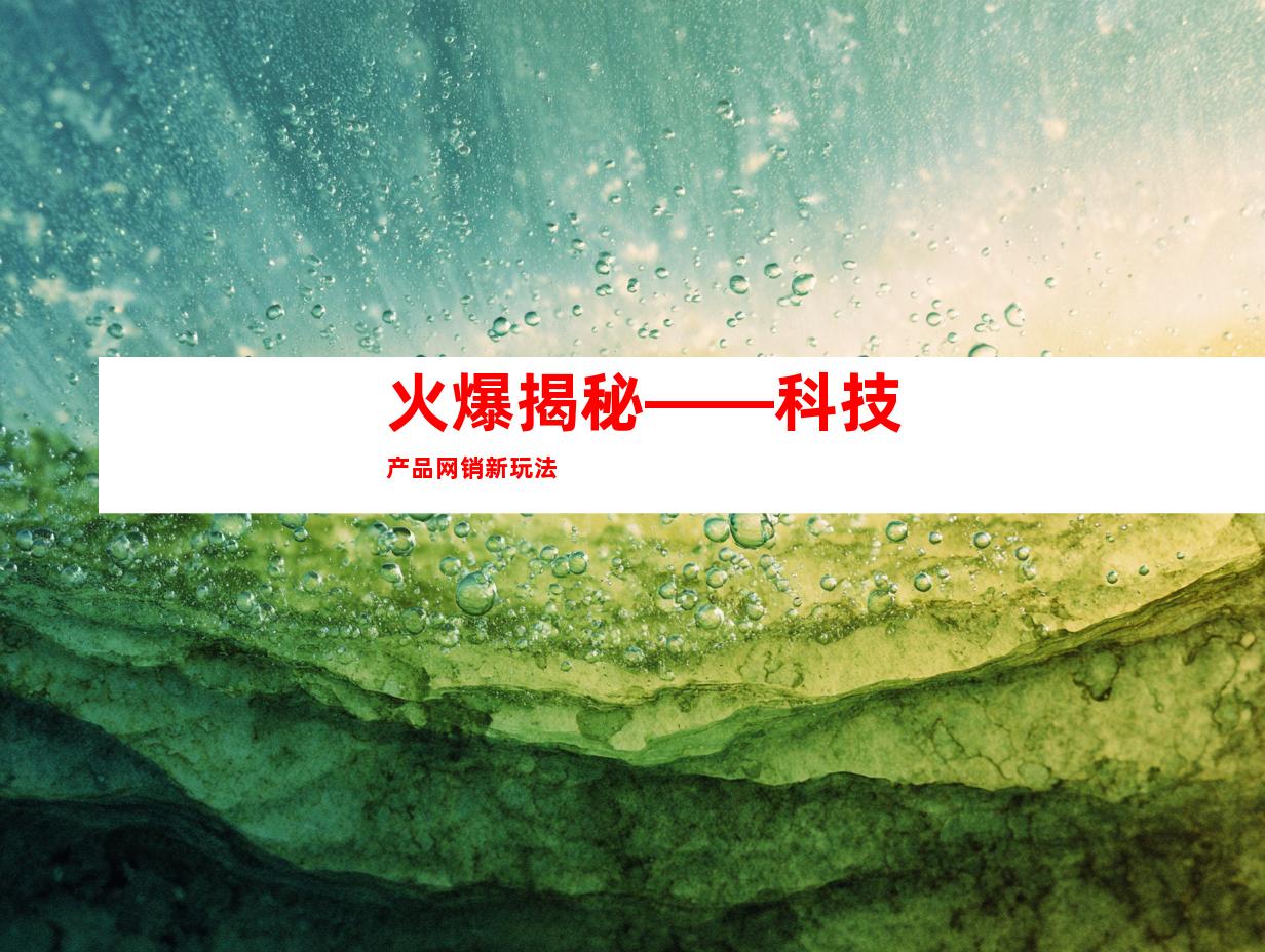 火爆揭秘——科技产品网销新玩法