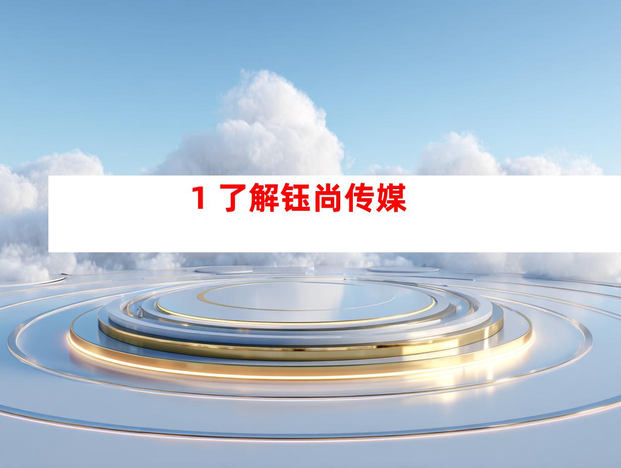 1. 了解钰尚传媒