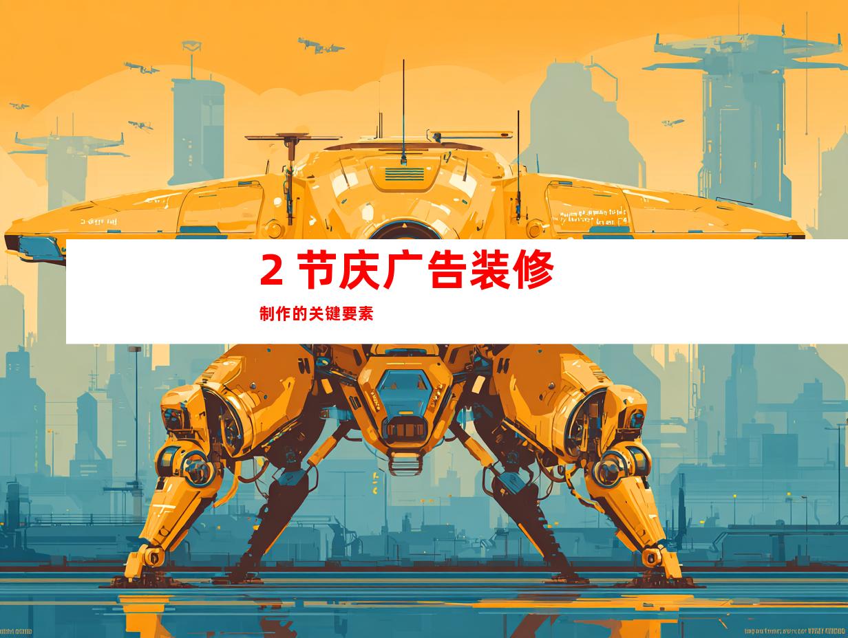 2. 节庆广告装修制作的关键要素