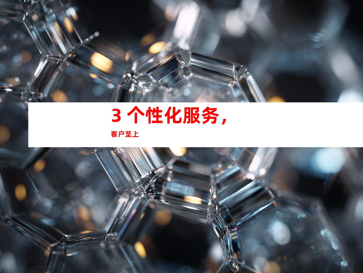 3. 个性化服务，客户至上