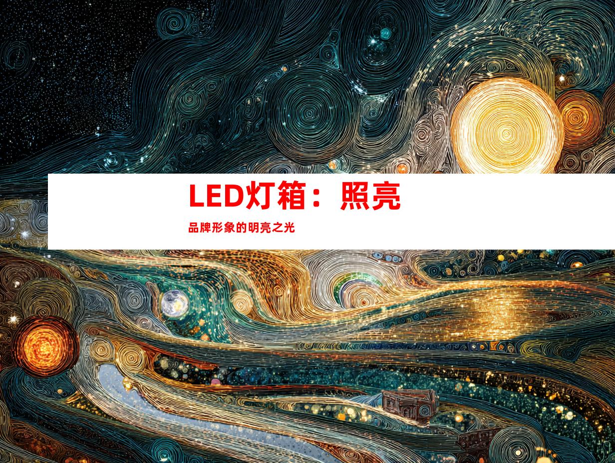 LED灯箱：照亮品牌形象的明亮之光