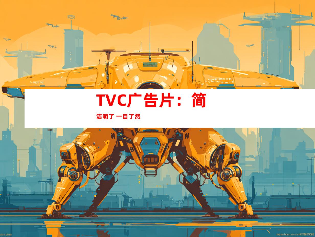 TVC广告片：简洁明了 一目了然